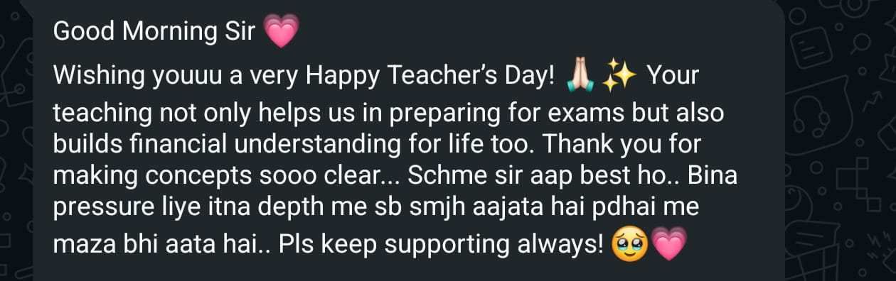 Student feedback
