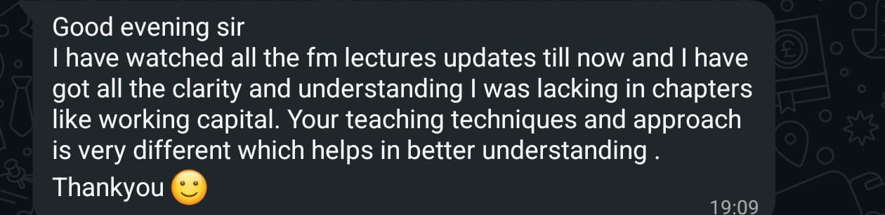 Student feedback