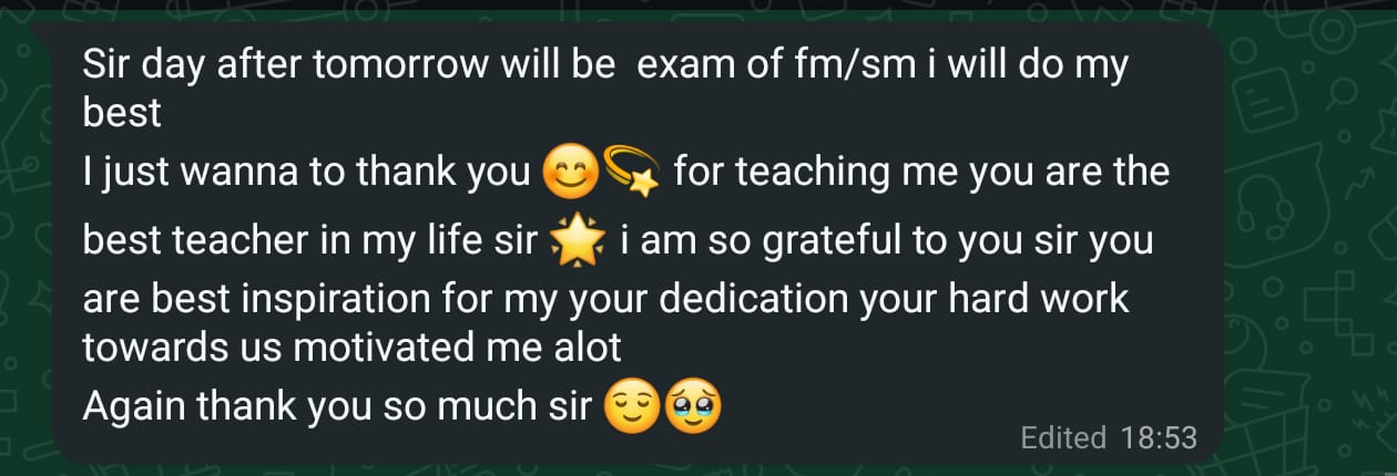 Student feedback
