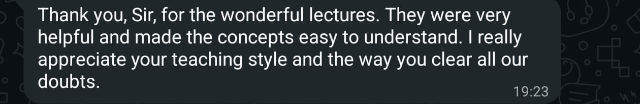Student feedback