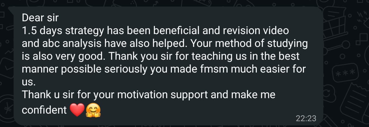 Student feedback