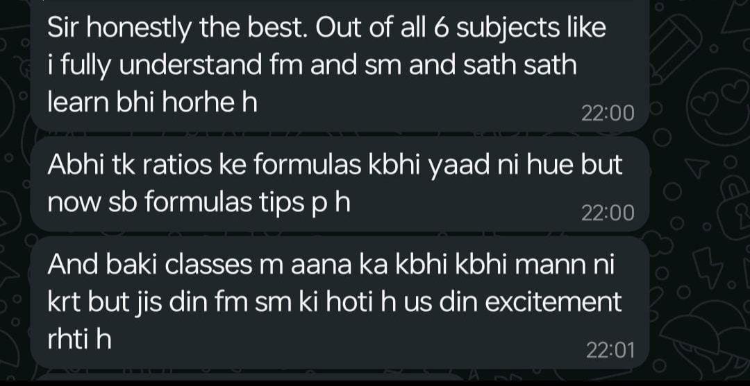 Student feedback