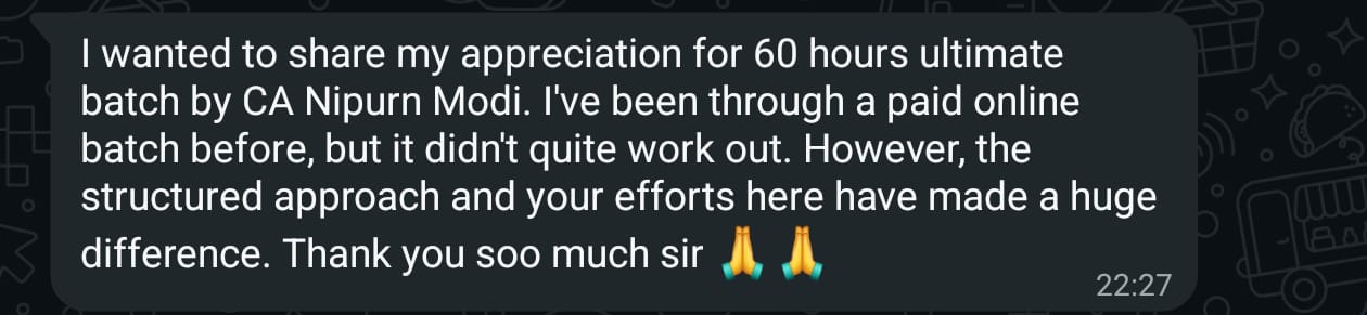 Student feedback