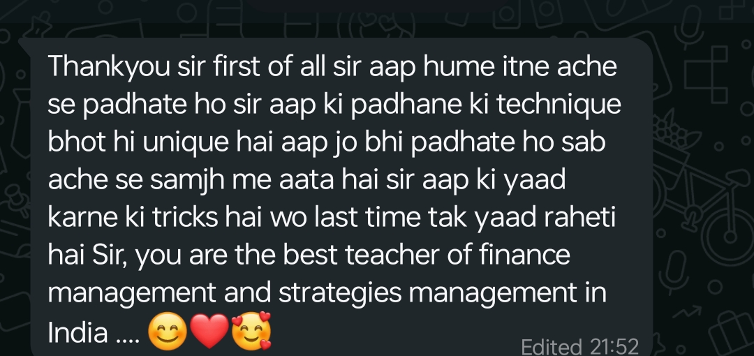 Student feedback