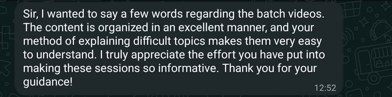 Student feedback