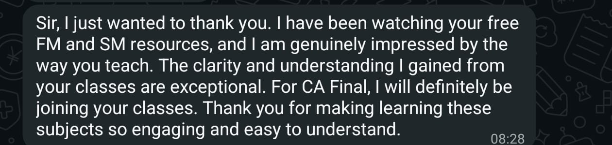 Student feedback